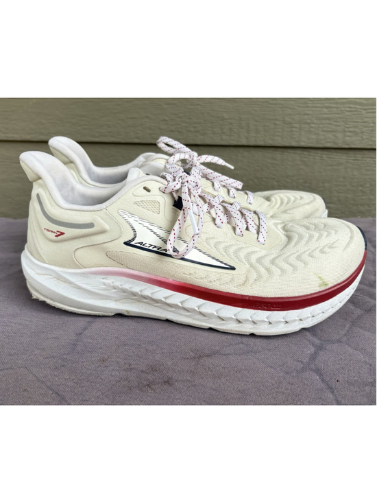 Altra Shoes - Altra Torin 7 Womens Running Shoe Off-White Red Blue AL0A82CZ140 Size 9.5 EUR 41